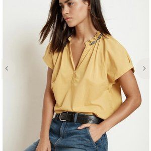 Velvet Gold Cotton Shirt Size M